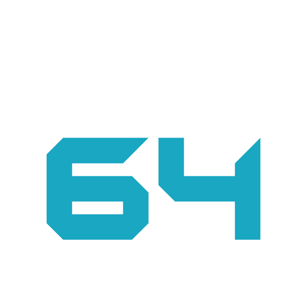 BRIK64 approved dark-background logo variant