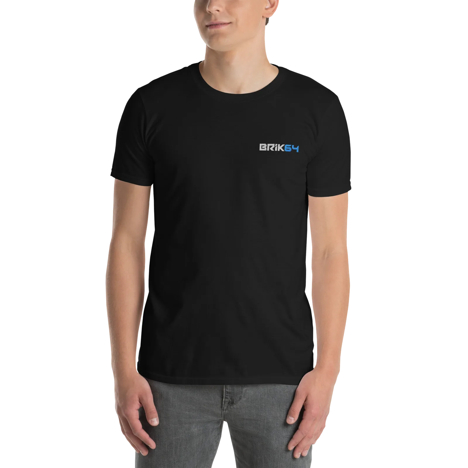 BRIK64 Short-Sleeve Unisex T-Shirt - EMBROIDED BRIK64 FRONT LOGO - "I WILL CERTIFY THE BRIK OUT OF YOUR CODE" -